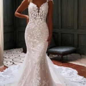 Elegant Lace Ivory Dress
